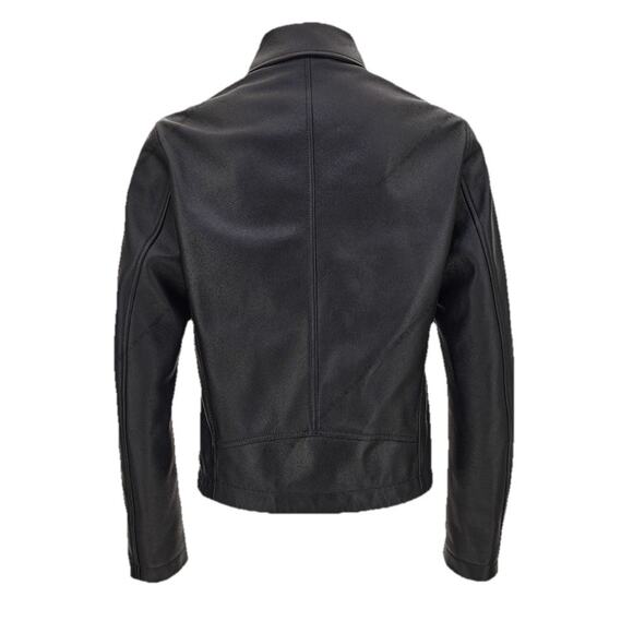 Versace Men's Blouson Leather Jacket Black 40 US (50 Euro) IT 1012178 NWT $3600 - Picture 2 of 16